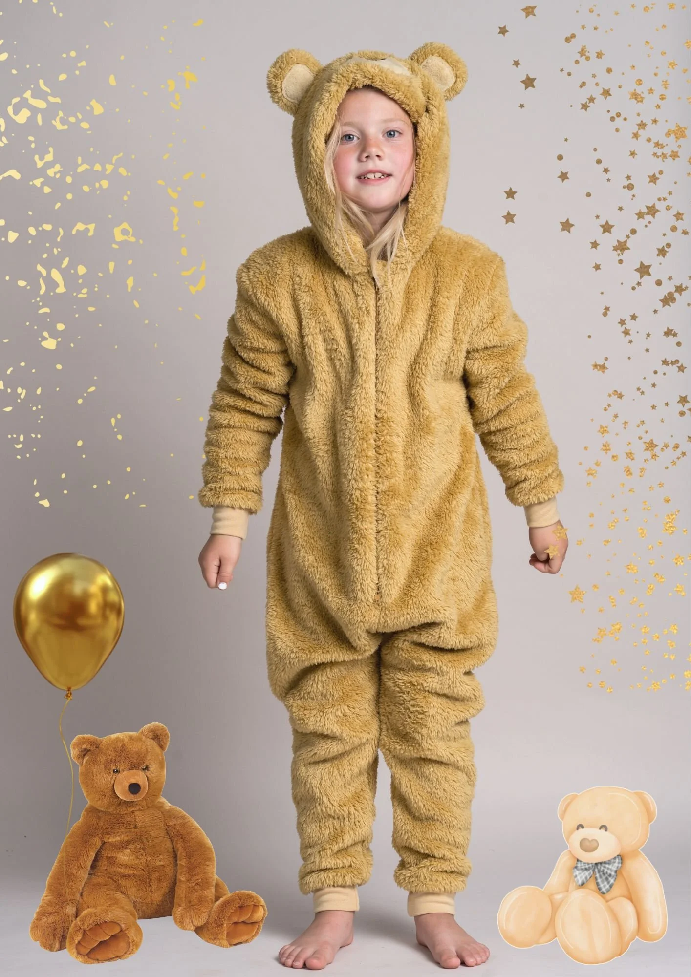 Teddy Bear Children s Onesies Animal and Gamer All in One Costumes by Wunsy